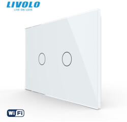 LIVOLO Intrerupator tactil dublu wireless Livolo, standard italian -serie noua (VL-FC2R-3G-P902-3W)