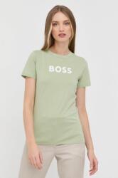 Boss pamut póló zöld - zöld XS