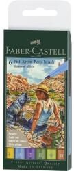 Faber-Castell Ecsetfilc készlet 6db-os FABER Pitt Brush Nyári hangulatok (167178)