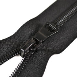 Takoy Fermoar Sarah spiralat detașabil cu 2 cursori 5 mm - negru 85 cm