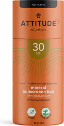 ATTITUDE Mineral Sunscreen stick FF 30 - Orange Blossom
