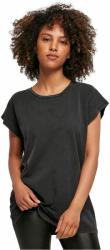Build Your Brand Tricou lejer pentru femei Acid Washed - Neagră | 3XL (BY053-1000324718)