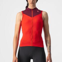 Castelli - tricou pentru ciclism fara maneci pentru femei Solaris sleeveless jersey - rosu visiniu (CAS-4521058-023) - trisport