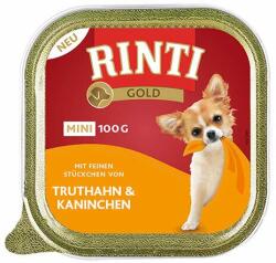 RINTI Gold kutya tálka mini pulyka&nyúl 16x100g