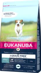EUKANUBA Grain Free Small & Medium száraz kutyaeledel adult hal 3kg