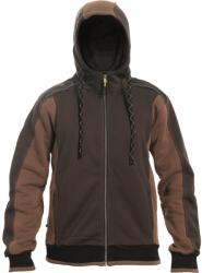 CERVA Férfi cipzáras felső kapucnival DAYBORO - Sötétbarna | 4XL (0306007469007)