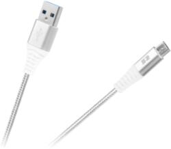 Rebel Cablu USB - micro USB Rebel 50 cm, alb (RB-6000-050-W)