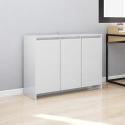 vidaXL Servantă, alb extralucios, 102x33x75 cm, PAL (809779) Comoda