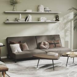 vidaXL Canapea extensibilă cu 2 locuri, gri închis, catifea (337300) Canapea