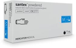Mercator Medical Santex rugalmas latex púderezett fehér orvosi kesztyű - 100 db - XS - fehér