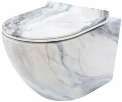 Rea Set vas wc suspendat Rea Carlos rimless granit cu capac softclose (5902557365777)