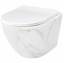 Rea Set vas wc suspendat Rea Carlos rimless alb cu capac softclose (5902557365760)