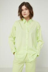 MEDICINE camasa femei, culoarea verde, cu guler clasic, relaxed ZPYY-KDD301_07X