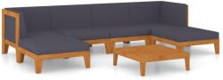 vidaXL Set mobilier grădină cu perne, 7 piese, lemn masiv acacia (3058135) - comfy