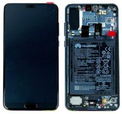 Huawei 02351WQK Gyári Huawei P20 Pro OLED kijelző érintővel Kék kerettel előlap + akkumulátor (02351WQK)