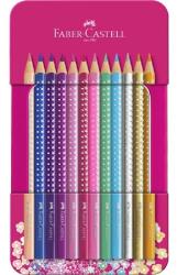 Faber-Castell Színes ceruza készlet 12db-os Faber-Castell Sparkle rózsaszín fém dobozban (201737)