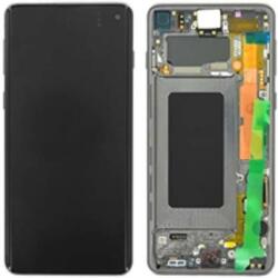Samsung GH82-18850E Gyári Samsung Galaxy S10 zöld LCD kijelző érintővel kerettel előlap (GH82-18850E)