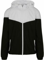 Build Your Brand Kétszínű férfi széldzseki - Fekete / fehér | 5XL (BY129-1000303374)