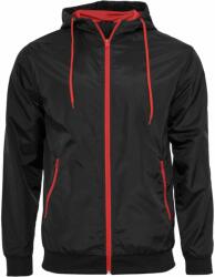 Build Your Brand Férfi széldzseki - Fekete / piros | 4XL (BY016-1000228882)