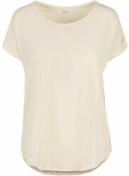 Build Your Brand Tricou cu spatele prelungit pentru femei - Nisip deschis | XS (BY036-1000324631)