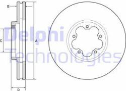 DELPHI Disc frana DELPHI BG9176C (BG9176C) - automobilus
