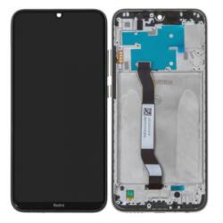 Xiaomi Redmi Note 8 2019, 2021 Előlap keret+LCD Kijelző+Érintőüveg, Fekete, Space Black (5600050C3J00) Service Pack