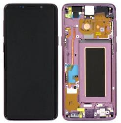 Samsung G960 Galaxy S9 Előlap keret+LCD Kijelző+Érintőüveg (GH97-21696B, GH97-21697B) Lila, Lilac Purple Service Pack
