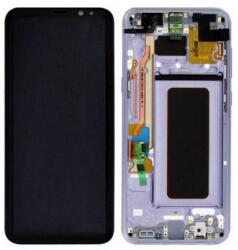 Samsung G955 Galaxy S8 Plus Előlap keret+LCD Kijelző+Érintőüveg (GH97-20470C, GH97-20564C, GH97-20565C) Violet Lila, Orchid Gray Service Pack