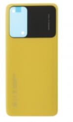 Xiaomi Poco M4 Pro 5G akkufedél (hátlap) ragasztóval sárga, gyári