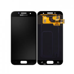 Samsung A320 Galaxy A3 (2017) LCD Kijelző+Érintőüveg, Fekete (GH97-19732A, GH97-19753A) Gyári, Service Pack