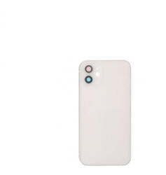 Apple iPhone 12 középső keret akkufedéllel, oldalgombokkal, sim kártya tartó tálcával és kamera lencsével fehér, gyári