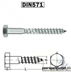 KOELNER Állványcsavar D12x260mm HLF. facsavar DIN571/20db (KO50222) (KO50222)