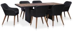 vidaXL 7 részes polyrattan párnákkal 3057812
