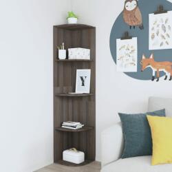 vidaXL Raft colțar, gri/stejar sonoma, 40x41, 5x180 cm, lemn prelucrat (339547) Raft