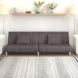 vidaXL Canapea extensibilă cu 2 locuri, gri taupe, textil (337353) Canapea