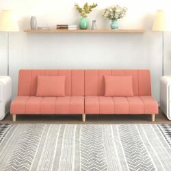 vidaXL Canapea extensibilă cu 2 locuri, roz, catifea (337372) Canapea