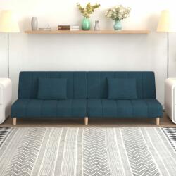 vidaXL Canapea extensibilă cu 2 locuri, albastru, catifea (337367) Canapea