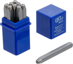BGS Technic 9-3033 beütő készlet, szám, 3 mm, 9 darabos (9-3033)