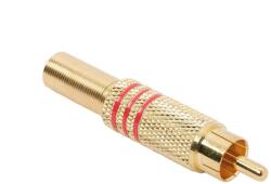 Thunder Germany RC-301 RCA papa dugó, fém ház - PIROS - mkaudio