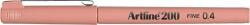 Artline Liner ARTLINE 200, varf fetru 0.4mm - galben-portocaliu (EK-200-APR) - officeclass