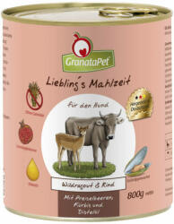GranataPet Liebling´s Mahlzeit vadragu és marha konzerv 800 g 6db - falatozoo