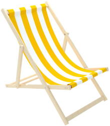 Chill Outdoor Scaun de plajă Stripes - galben-alb