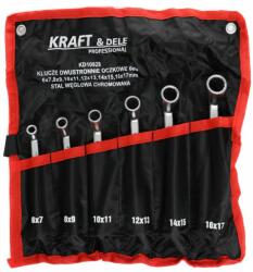 Kraft&Dele Csillagkulcs készlet, hajlított 6db 6-17mm (KD10928)