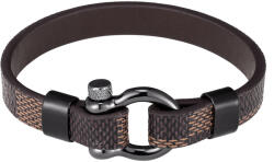 BeSpecial Bratara piele naturala imprimata cu inchizatoare din inox cu surub (BATI0041_21)