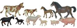 Miniland Set de 10 figurine animale domestice cu puii (ML27430)