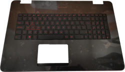 ASUS Carcasa superioara cu tastatura iluminata palmrest laptop, Asus, 90NB0756 R31UI0, 13NB06K1M09X11, EABK3001010, 13NB06K1AP0521, 3DBK3THJN00, layout SP (caseasus21sp-M2)