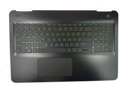 HP Carcasa superioara cu tastatura palmrest Laptop, HP, Pavilion 15-BC, 15T-BC, 15-AX, 15-DP, TPN-Q173, TPN-Q175, 858971-001, iluminata, layout US (casehp42green-AU0)