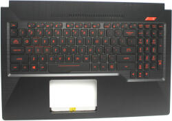 ASUS Carcasa superioara cu tastatura palmrest Laptop, Asus, Gaming FX503, FX503V, FX503VM, FX503VD, iluminata, layout US (caseasus72-AU0)