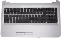 HP Carcasa superioara cu tastatura palmrest Laptop, HP, 250 G4, 255 G4, 256 G4, 250 G5, 255 G5, 256 G5, TPN-125, TPN-126, argintie (casehp8silver-AU0)