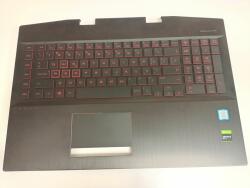 HP Carcasa superioara cu tastatura palmrest Laptop, HP, Omen 5 Plus 17-CB, TPN-C144, AM2K0000310, AM2K0000500, cu iluminata rosie, layout US (casehp47red-AU0)